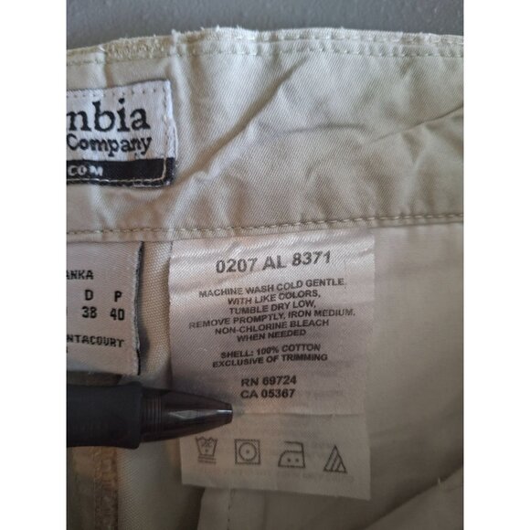 Columbia Womens Capri Pants Beige Size 12 Casual Lightweight Comfort Gorpcore - Picture 4 of 9